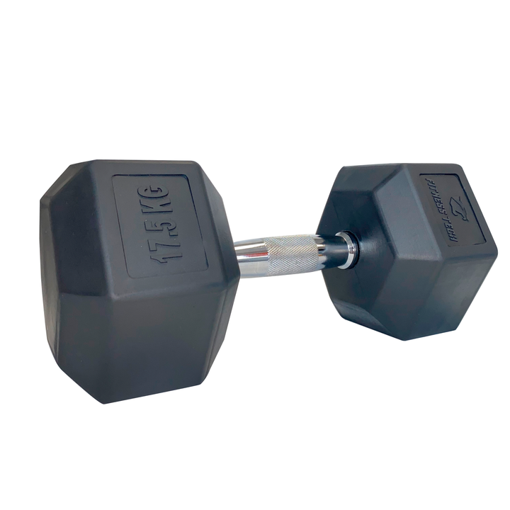 Hexagonale dumbbells SBR  2 Stuks