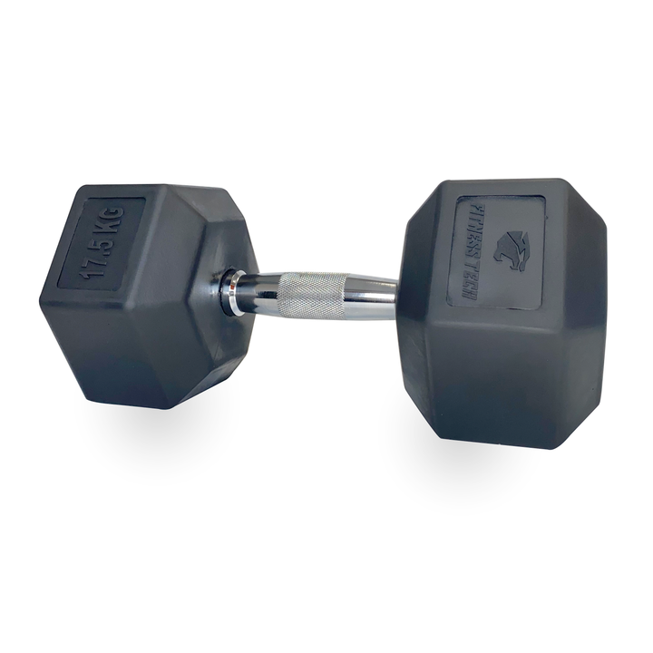 Hexagonale dumbbells SBR  2 Stuks