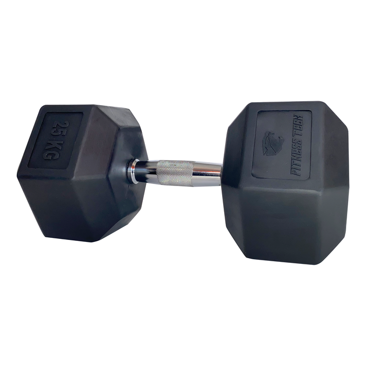 Hexagonale dumbbells SBR  2 Stuks
