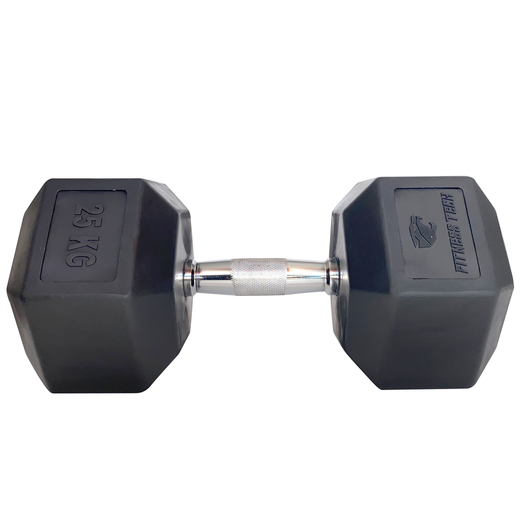 Hexagonale dumbbells SBR  2 Stuks