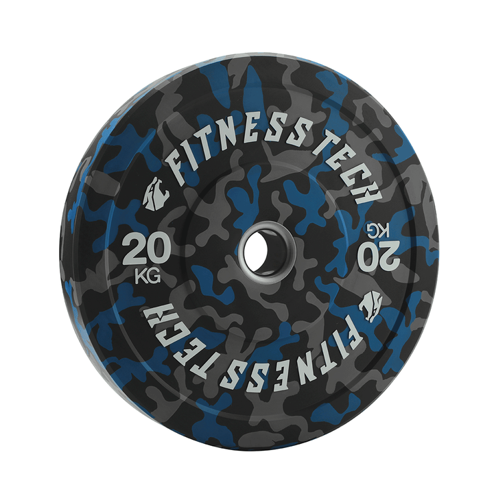 Set van 150kg Disco Bumper Plate Camouflage Vlekken Hoge Weerstand