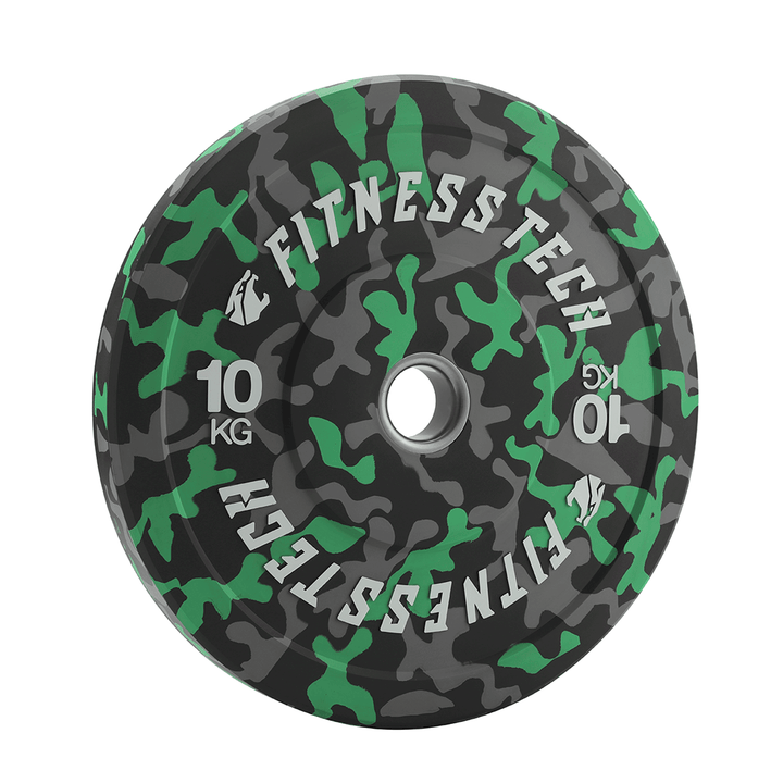 Set van 150kg Disco Bumper Plate Camouflage Vlekken Hoge Weerstand