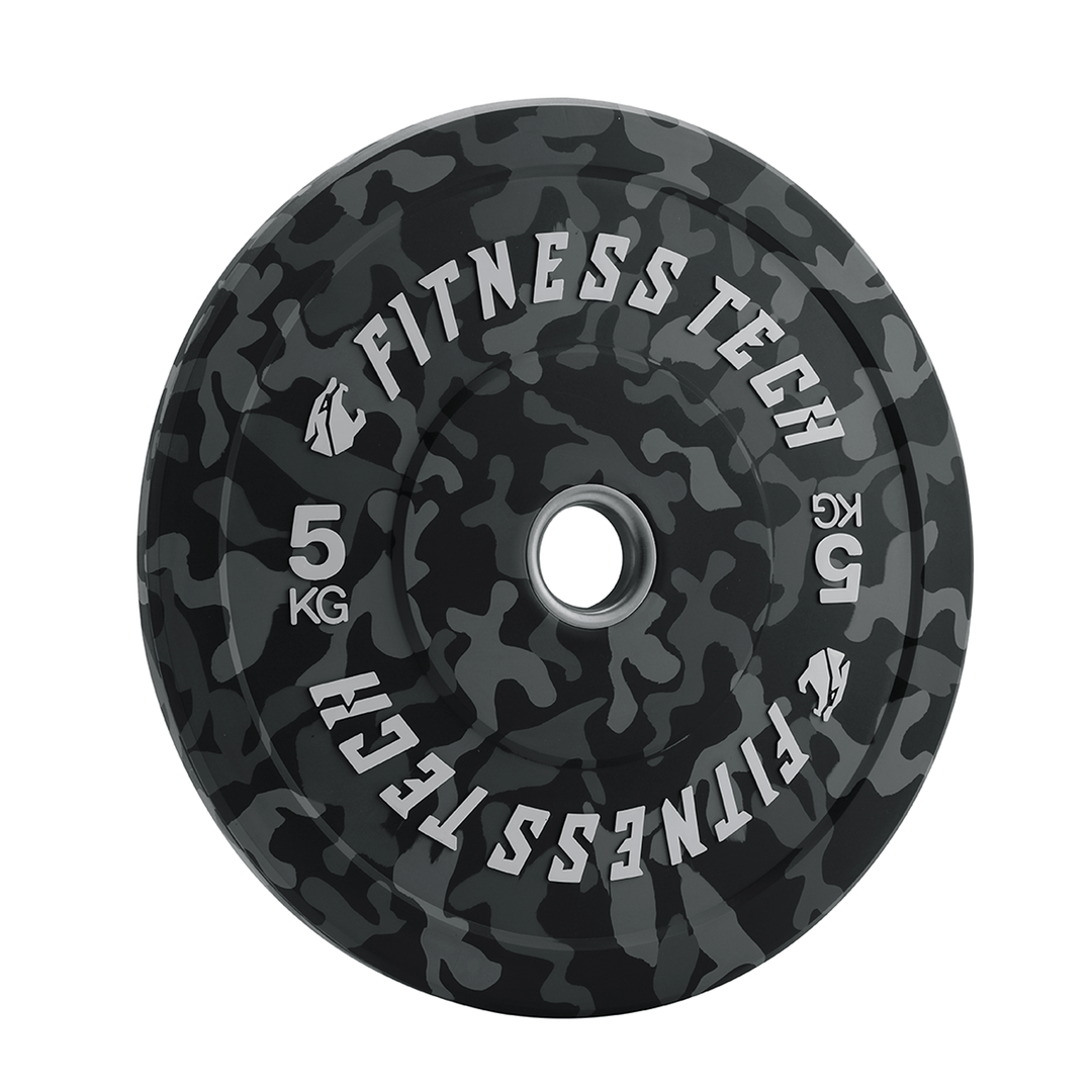 Set van 150kg Disco Bumper Plate Camouflage Vlekken Hoge Weerstand