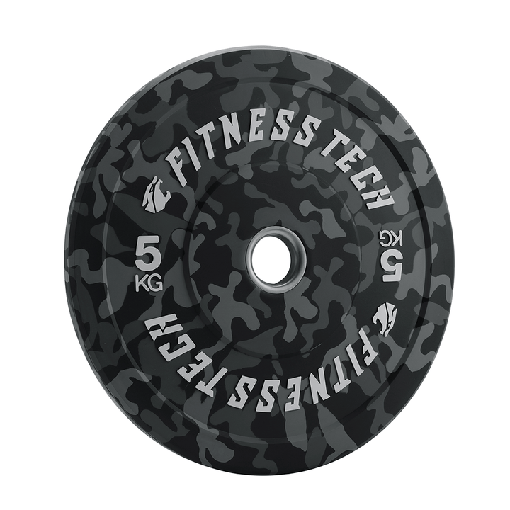 Set van 150kg Disco Bumper Plate Camouflage Vlekken Hoge Weerstand