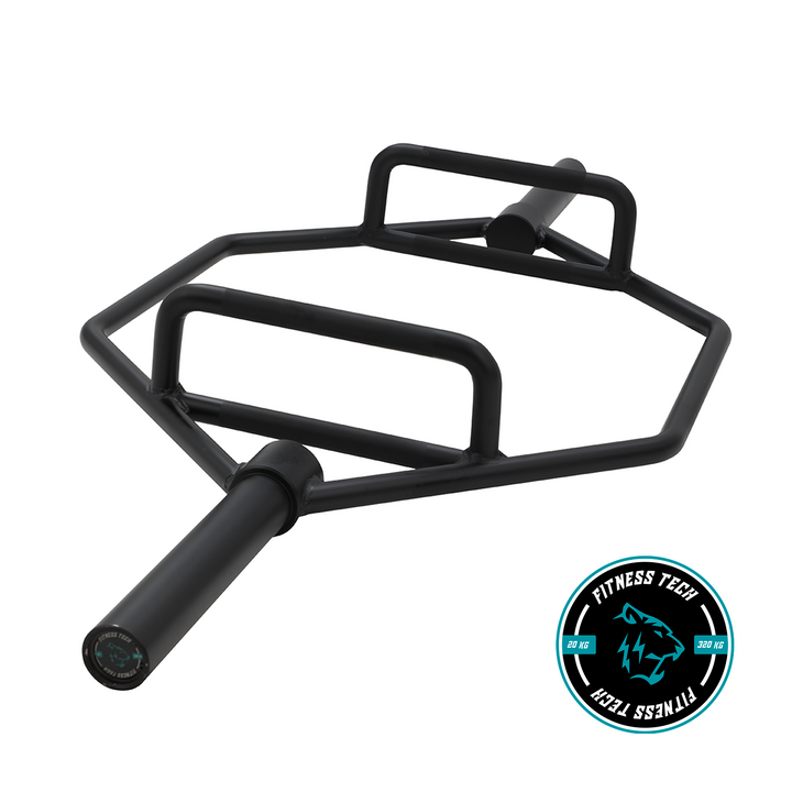Zwarte Hexagonale Squat Bar 50mm 700 LBS / 320kg
