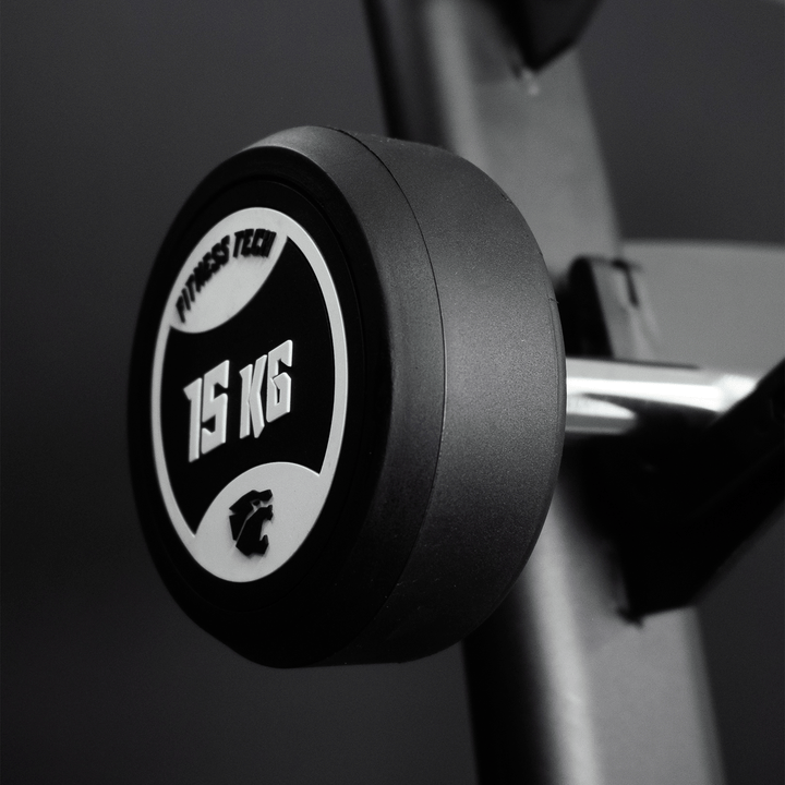 Set de barres droites prechargées avec rack | De 10 à 30 kg