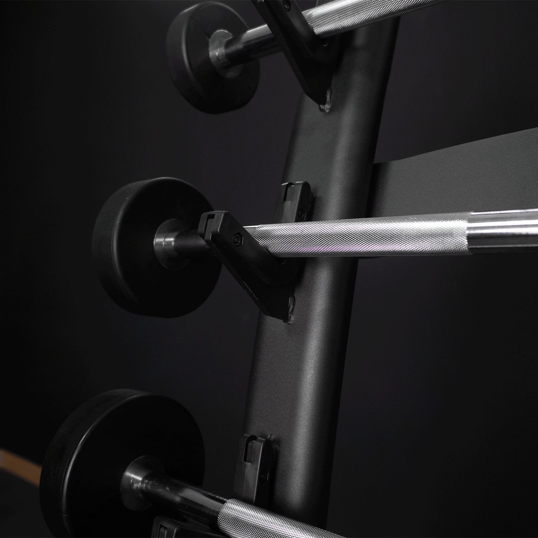 Set de barres droites prechargées avec rack | De 10 à 30 kg