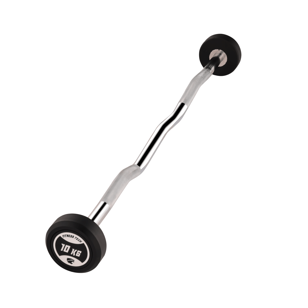Set Barres Curls Préchargées avec Rack 10 à 30kg