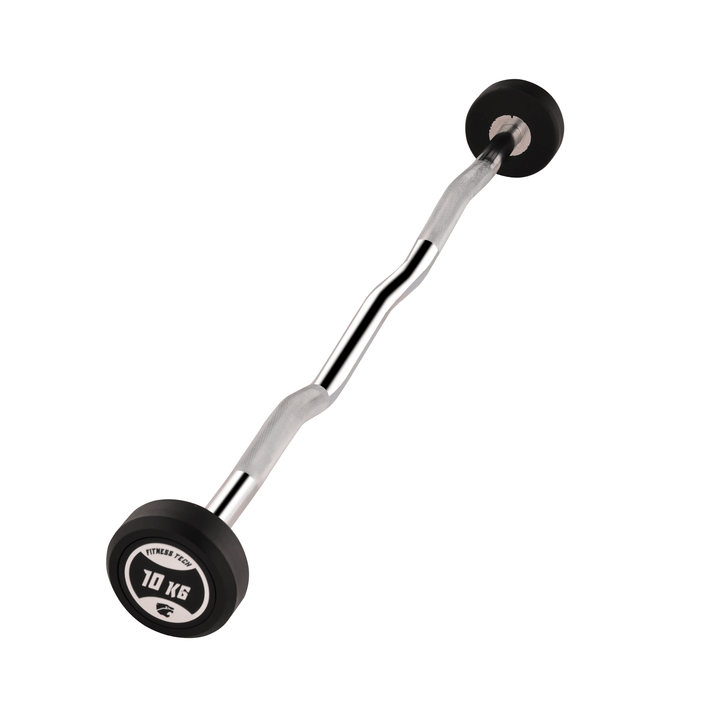Set Barres Curls Préchargées avec Rack 10 à 30kg