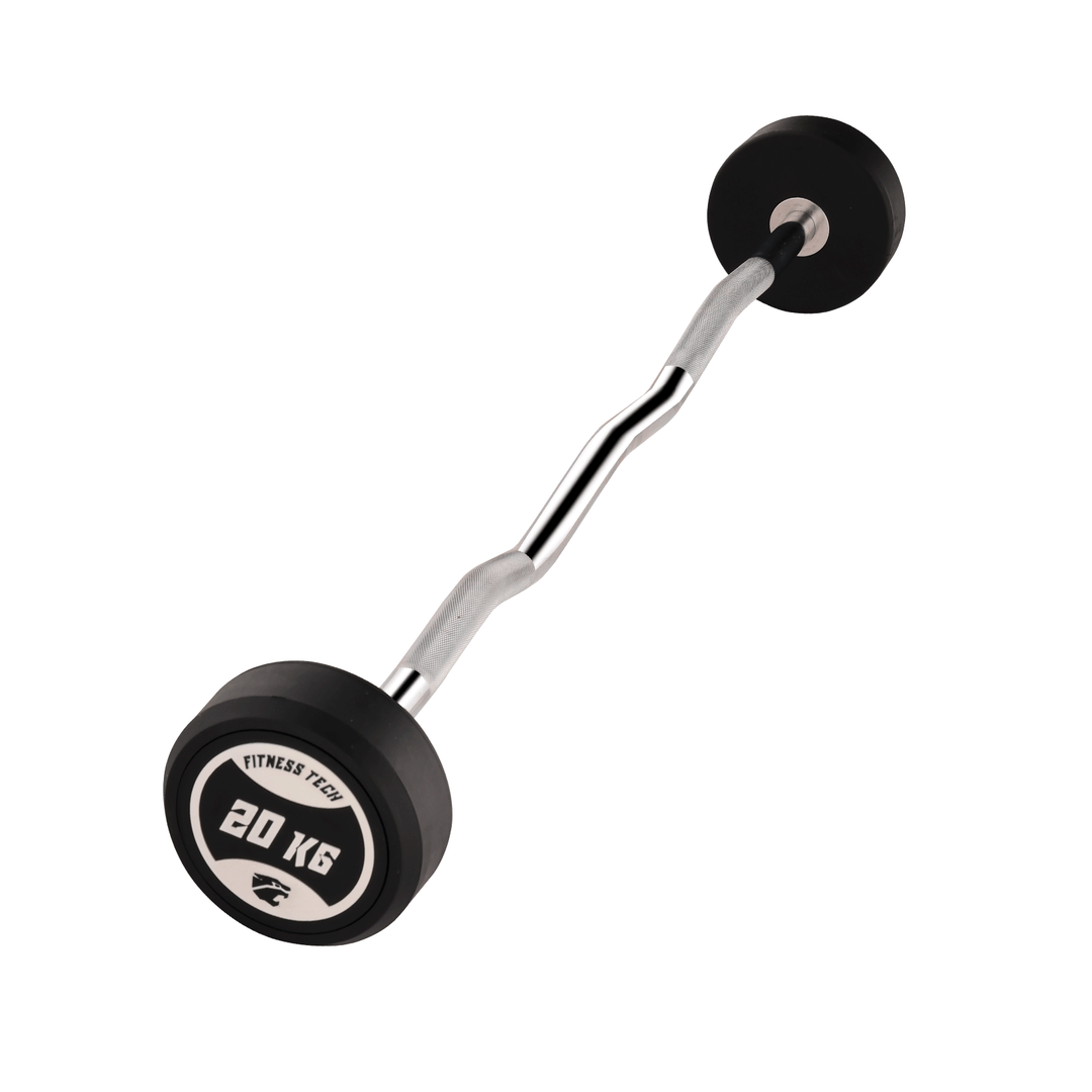 Set Barres Curls Préchargées avec Rack 10 à 30kg