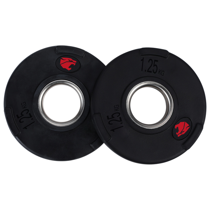 Set van 105 kg Rubber Schijven 3 Handvatten 50 mm Professioneel