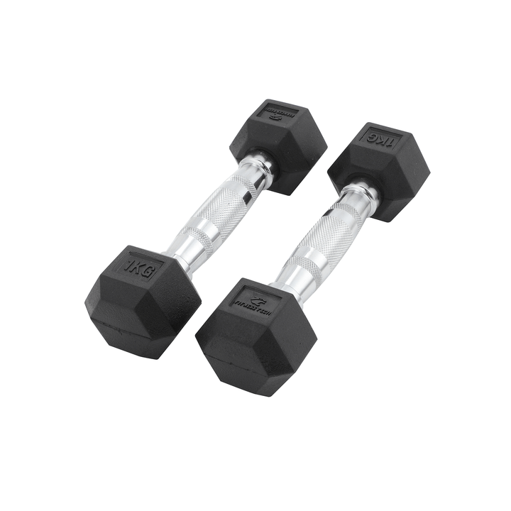 Dumbbells hexagonales 1-9 kg / Set de 2 unités