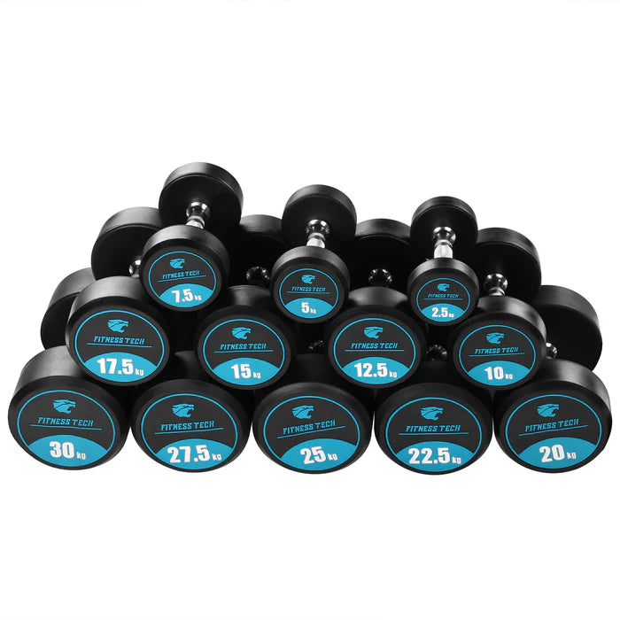 SET d'haltères ronds et rack