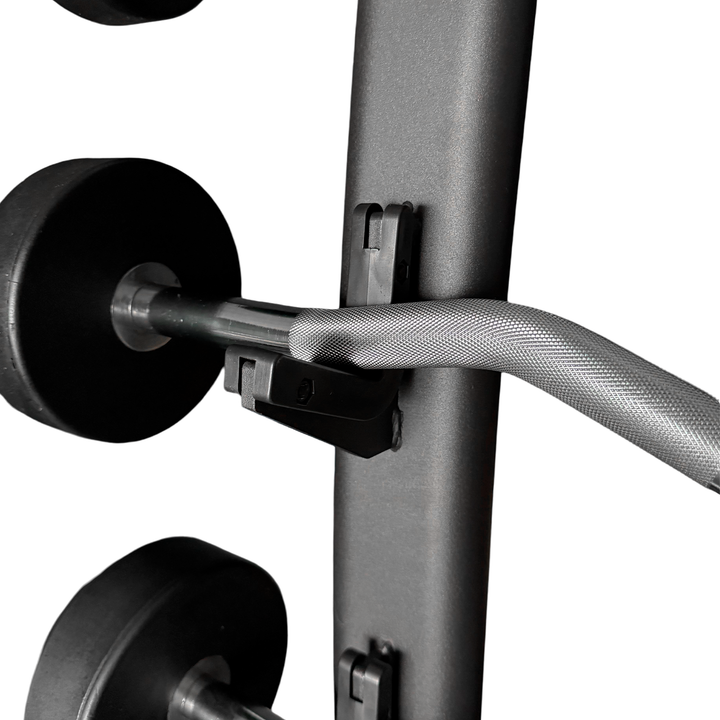 Set Barres Curls Préchargées avec Rack 10 à 30kg