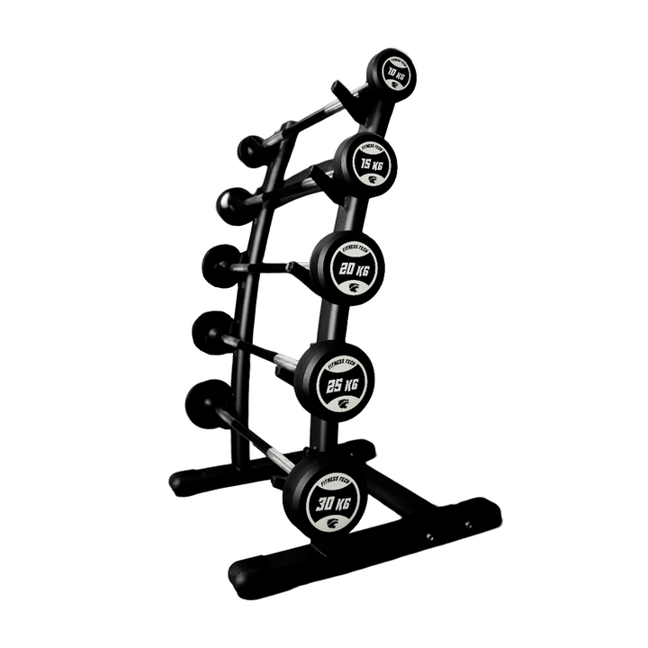 Set de barres droites prechargées avec rack | De 10 à 30 kg