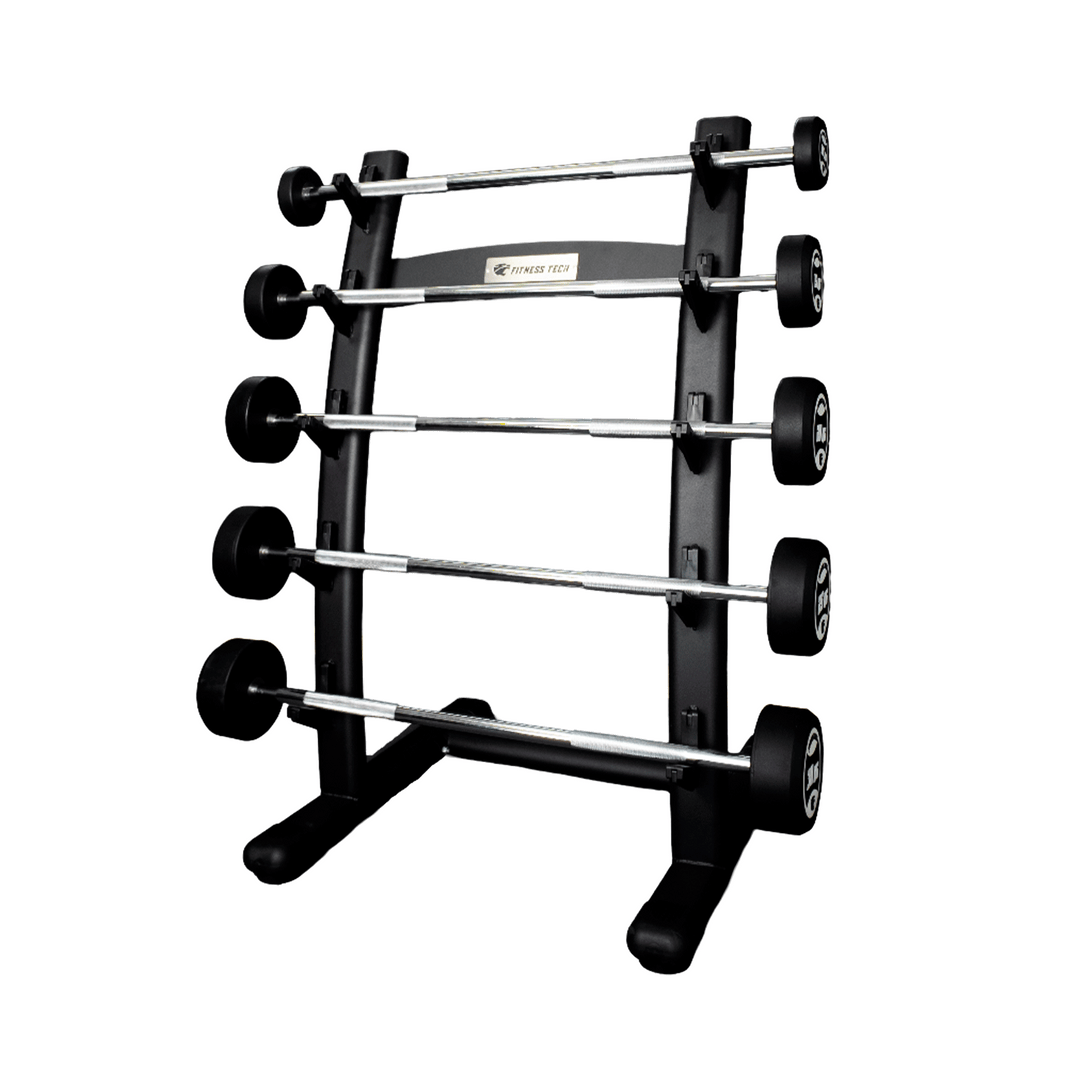 Set de barres droites prechargées avec rack | De 10 à 30 kg