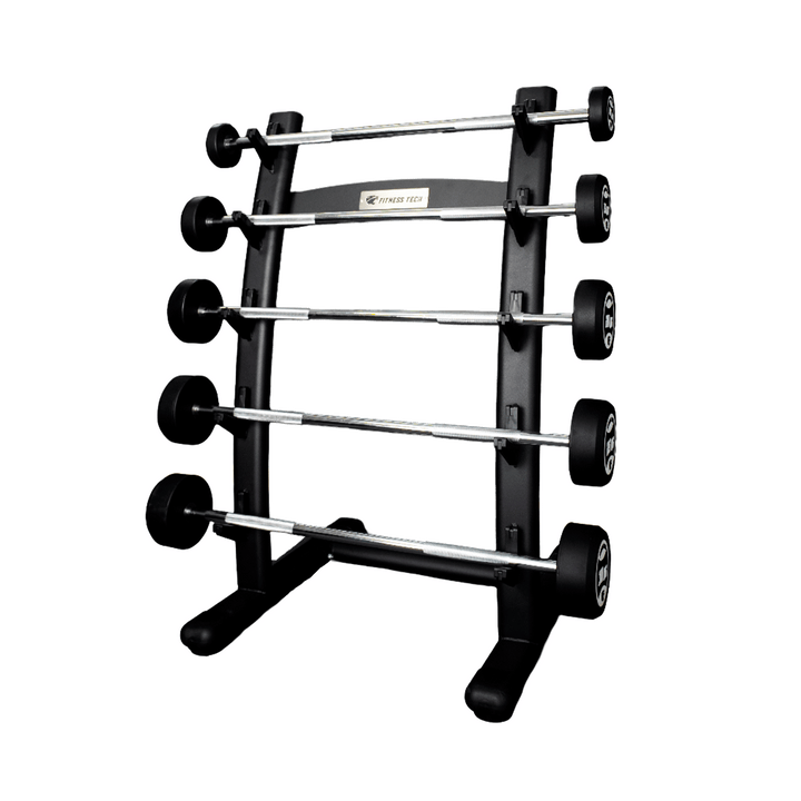 Set de barres droites prechargées avec rack | De 10 à 30 kg